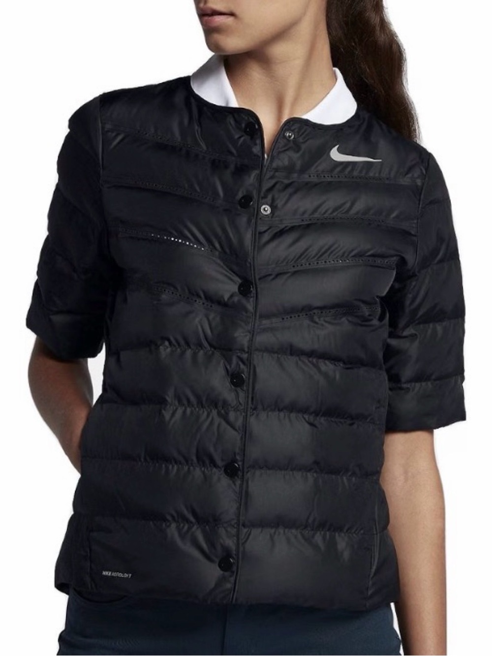 Nike AeroLoft Half Sleeve Jacket Black